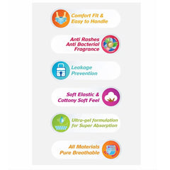 Medium Champs Dry Pants Style Diaper- Medium (10 Pcs) Best For Travel  Absorption Champs Baby Diapers Champs Soft And Dry Baby Diaper Pants (M 10 Pcs )