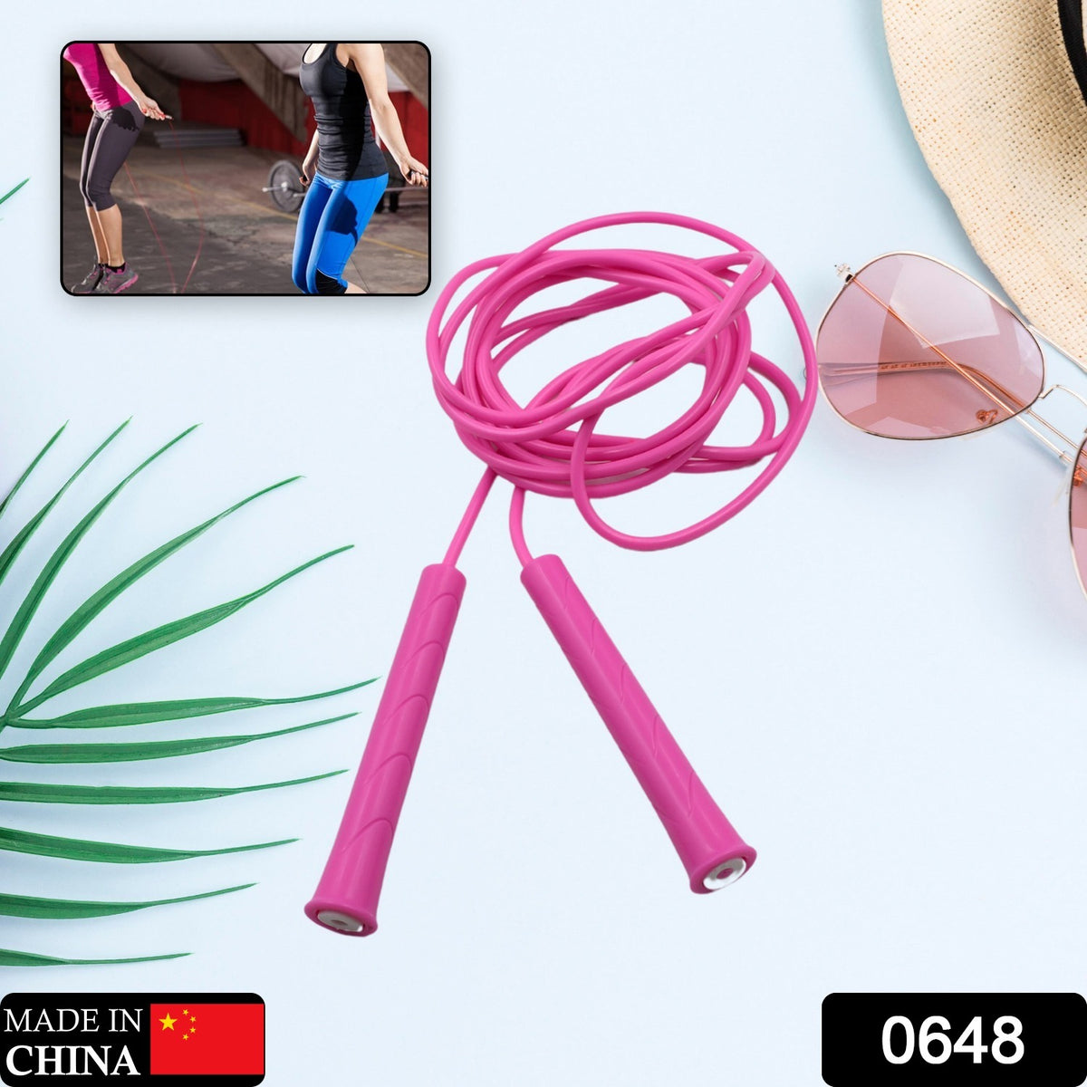3m Plastic Adjustable Wire Skipping Skip High Speed Jump Rope Cross Fit Fitness Equipment Exercise Workout
