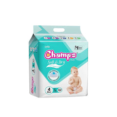 Champs Soft And Dry Baby Diaper Pants  62 Pcs (Large Size)