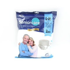 Large - Extra Large Senior Care Adult Pull Up Diaper Pants (Waist Size (90-140 Cm  35 -55 Inch) Adult Diapers  ( Large - Extra Large L-xl2pc)