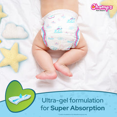 Champs Soft And Dry Baby Diaper Pants 74 Pcs (Medium Size  M74)