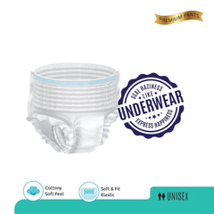 Large - Extra Large Senior Care Adult Pull Up Diaper Pants (Waist Size (90-140 Cm  35 -55 Inch) Adult Diapers  ( Large - Extra Large L-xl2pc)