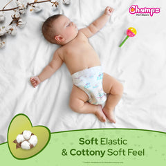 Champs Soft And Dry Baby Diaper Pants  78 Pcs (Small Size  S78)